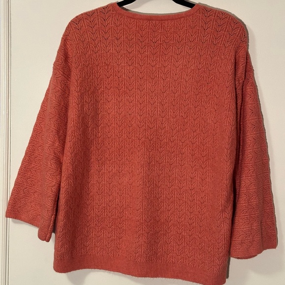 Chico’s v-neck sweater pink size 3 US XL - Picture 2 of 4